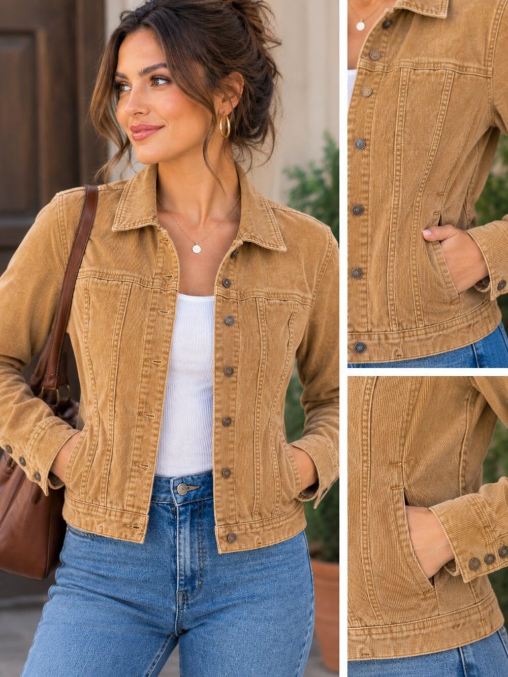 A.M.I. Vintage Camel Western Jacket Size M